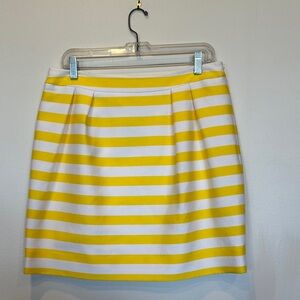 Kate Spade Yellow and White Skirt